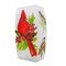 Stony Creek 8.0 Inch Birds Of Winter Pre-Lit Med Vase Christmas Lighted Glass Accent , Christmas Decor Cardinal Berries Pinecones